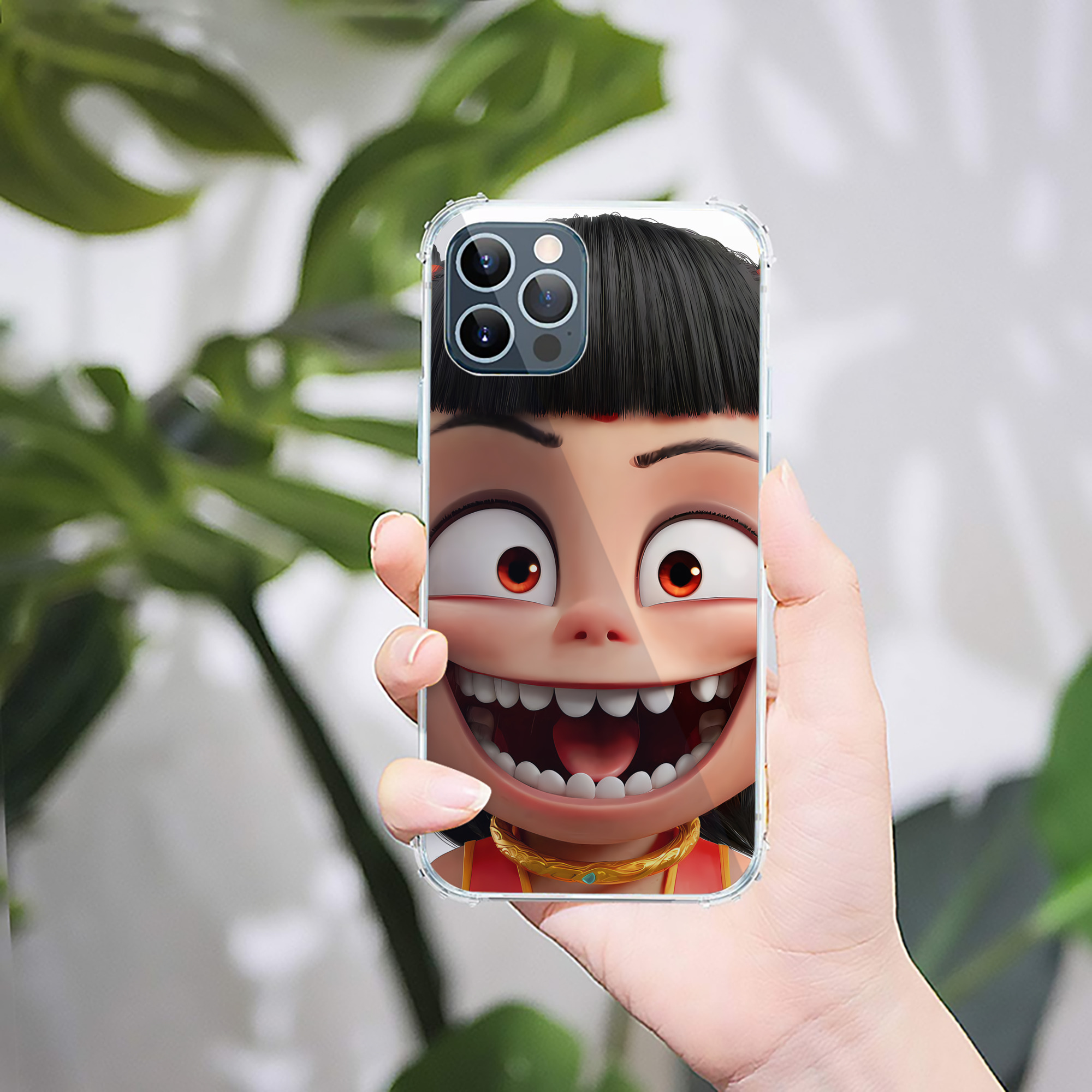（画像用） Ne Zha 2 ナタ 魔童の大暴れ 【iPhone 12シリーズ対応】透明スマホケース（クリアソフトケース）